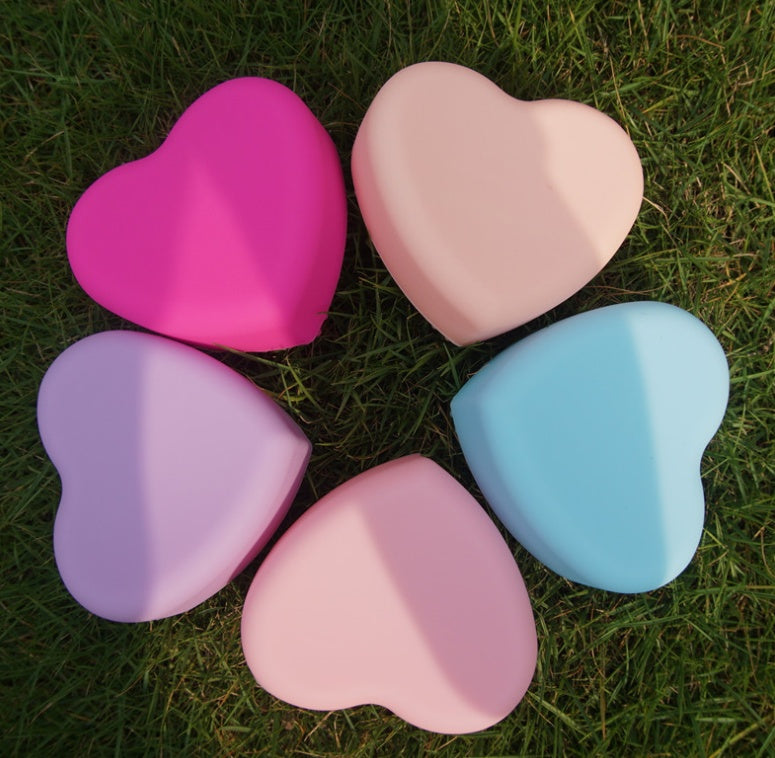 Love Scrubbing Pad Heart-shaped Scrubbing Egg Silicone Heart-shaped Scrubbing Artifact Silicone Heart-shaped Scrubbing Tool
